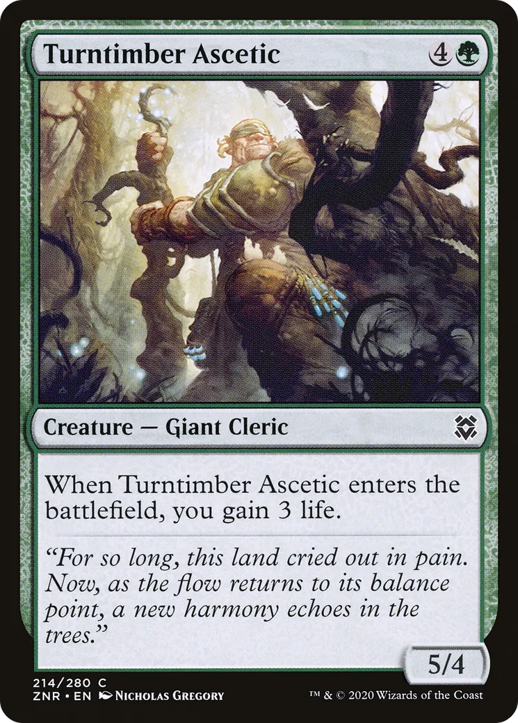 Turntimber Ascetic — Zendikar Rising — Magic: The Gathering