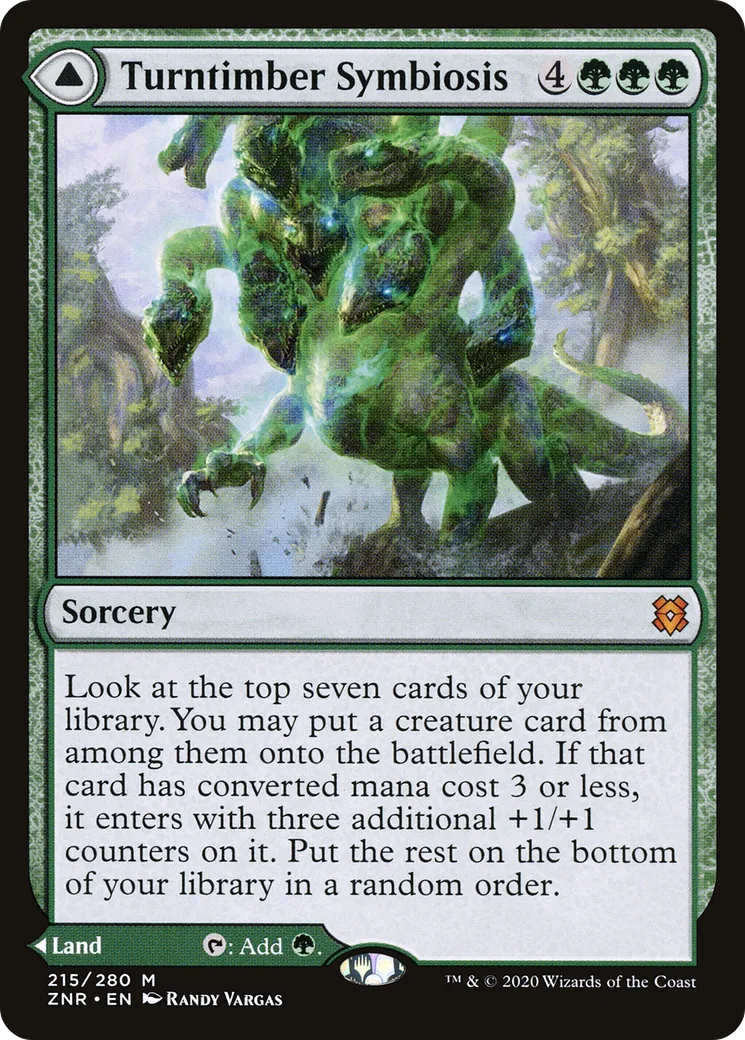 Turntimber Symbiosis // Turntimber, Serpentine Wood — Zendikar Rising — Magic: The Gathering