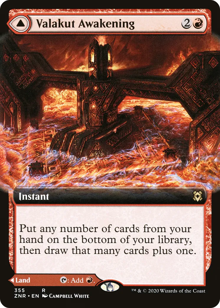 Éveil de Valakut // Forgepierre de Valakut — Zendikar Rising — Magic: The Gathering