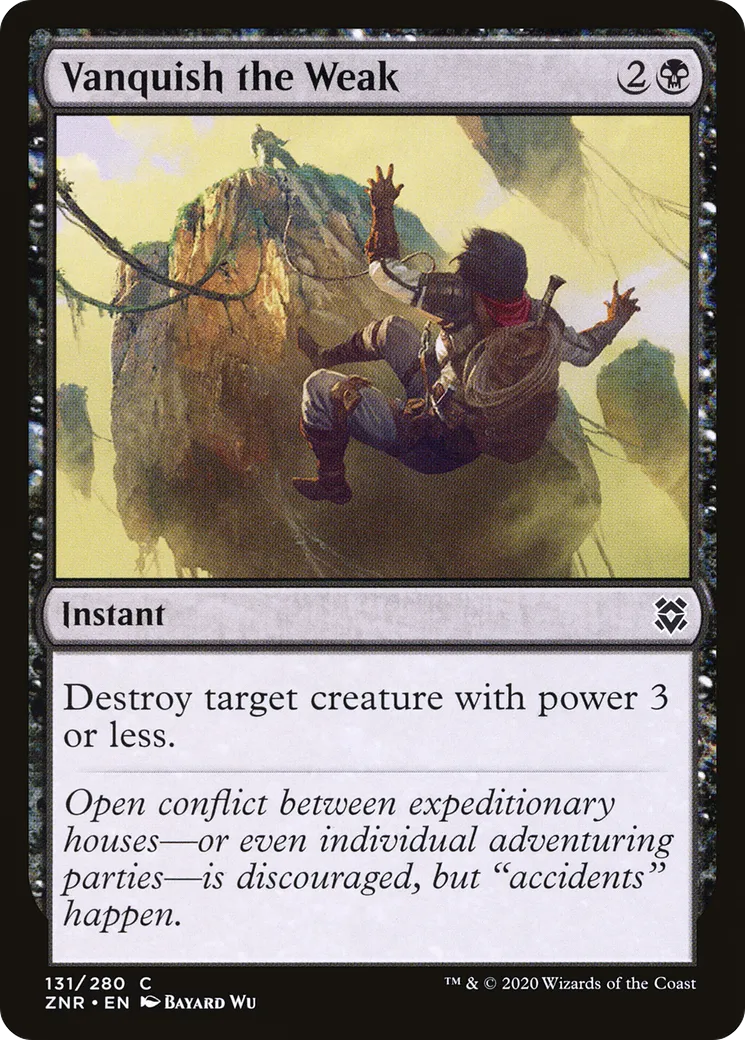 Victoire sur les faibles — Zendikar Rising — Magic: The Gathering