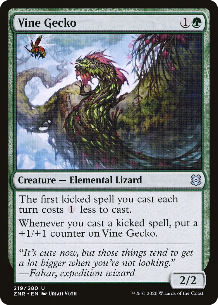 Vine Gecko — Zendikar Rising — Magic: The Gathering