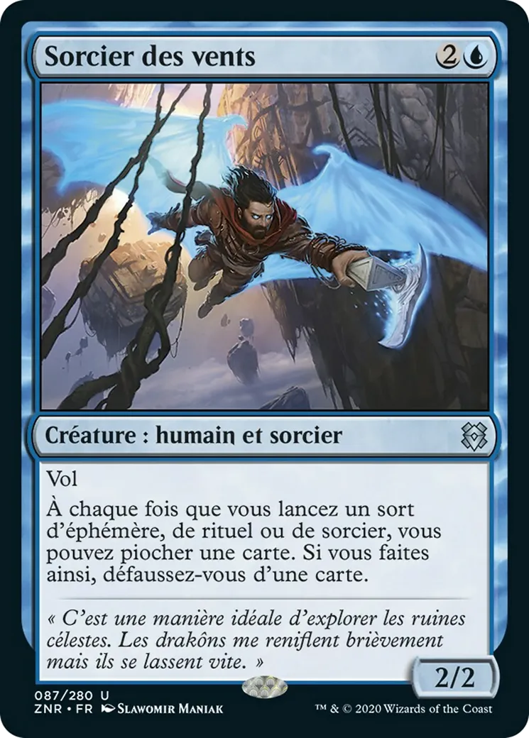 Sorcier des vents — Zendikar Rising — Magic: The Gathering