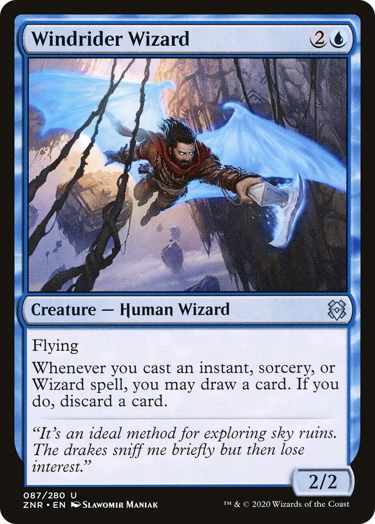 Windrider Wizard — Zendikar Rising — Magic: The Gathering