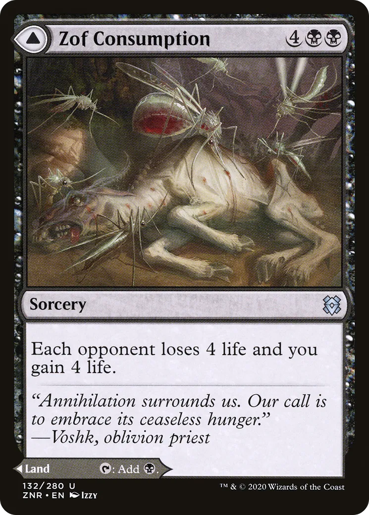 Festin de Zof // Marécage sanguinolent de Zof — Zendikar Rising — Magic: The Gathering