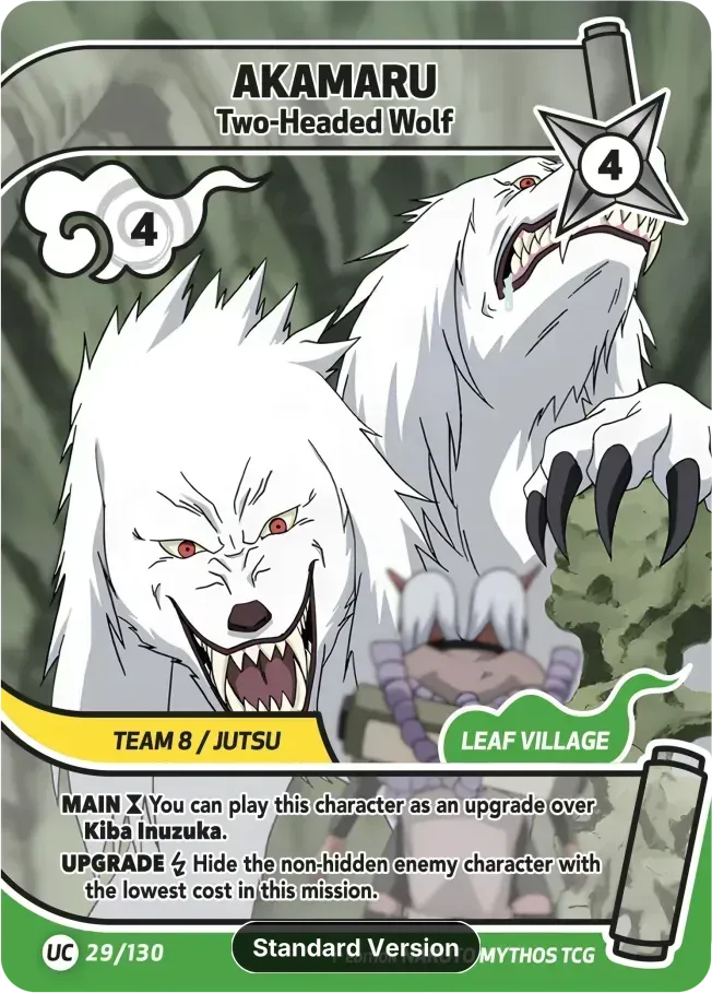 Akamaru - Two-Headed Wolf — Konoha Shidō (2nd Edition) — Naruto Mythos TCG