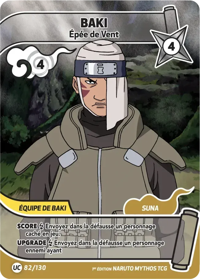 Baki - Épée de Vent — Konoha Shidō (2nd Edition) — Naruto Mythos TCG