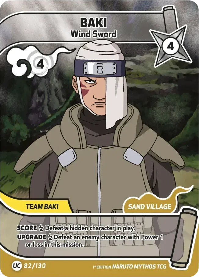 Baki - Wind Sword — Konoha Shidō (2nd Edition) — Naruto Mythos TCG