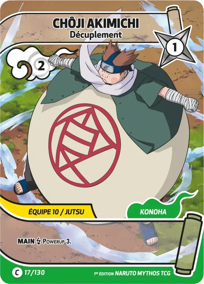 Chôji Akimichi - Décuplement from Konoha Shidō (2nd Edition) - Naruto Mythos TCG