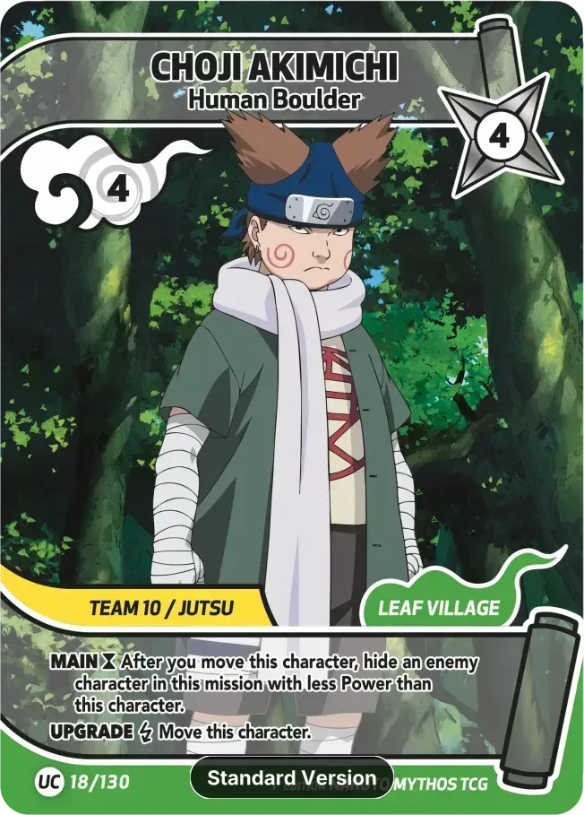 Choji Akimichi - Human Boulder — Konoha Shidō (2nd Edition) — Naruto Mythos TCG