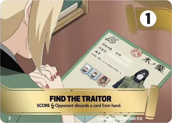 Find the traitor — Konoha Shidō (2nd Edition) — Naruto Mythos TCG