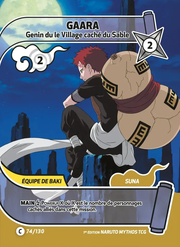 Gaara - Genin du le Village caché du Sable from Konoha Shidō (2nd Edition) - Naruto Mythos TCG