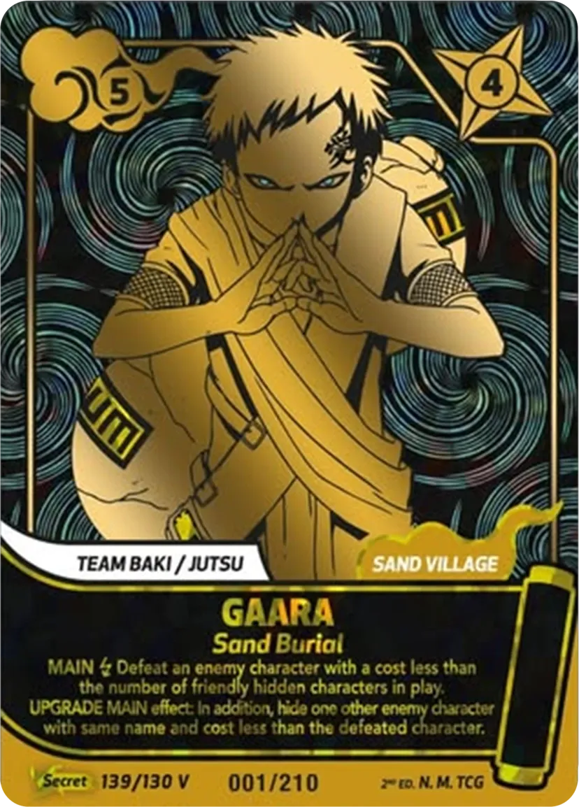 Gaara - Sand Burial — Konoha Shidō (2nd Edition) — Naruto Mythos TCG