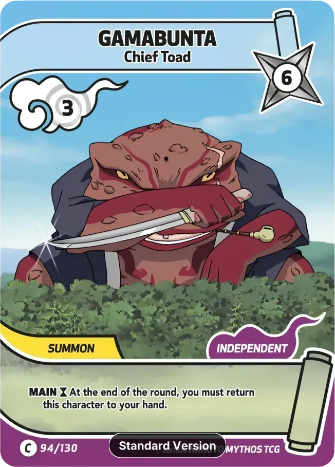 Gamabunta - Chief Toad — Konoha Shidō (2nd Edition) — Naruto Mythos TCG