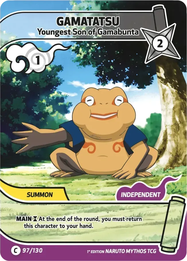 Gamatatsu - Fils cadet de Gamabunta — Konoha Shidō (2nd Edition) — Naruto Mythos TCG