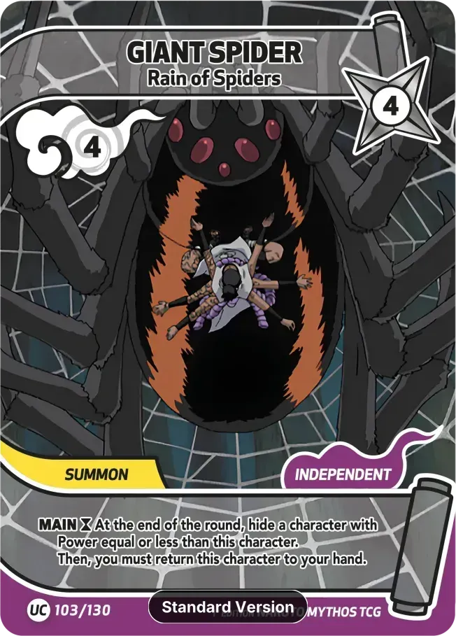 Giant Spider - Rain of Spiders — Konoha Shidō (2nd Edition) — Naruto Mythos TCG