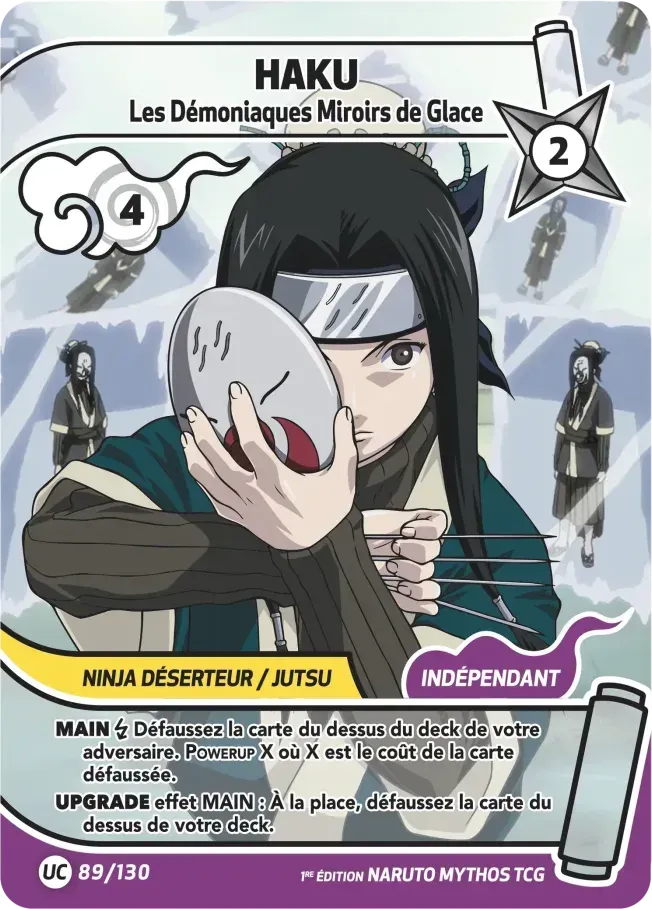 Haku - Les Démoniaques Miroirs de Glace — Konoha Shidō (2nd Edition) — Naruto Mythos TCG