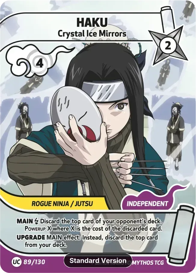 Haku - Crystal Ice Mirrors — Konoha Shidō (2nd Edition) — Naruto Mythos TCG