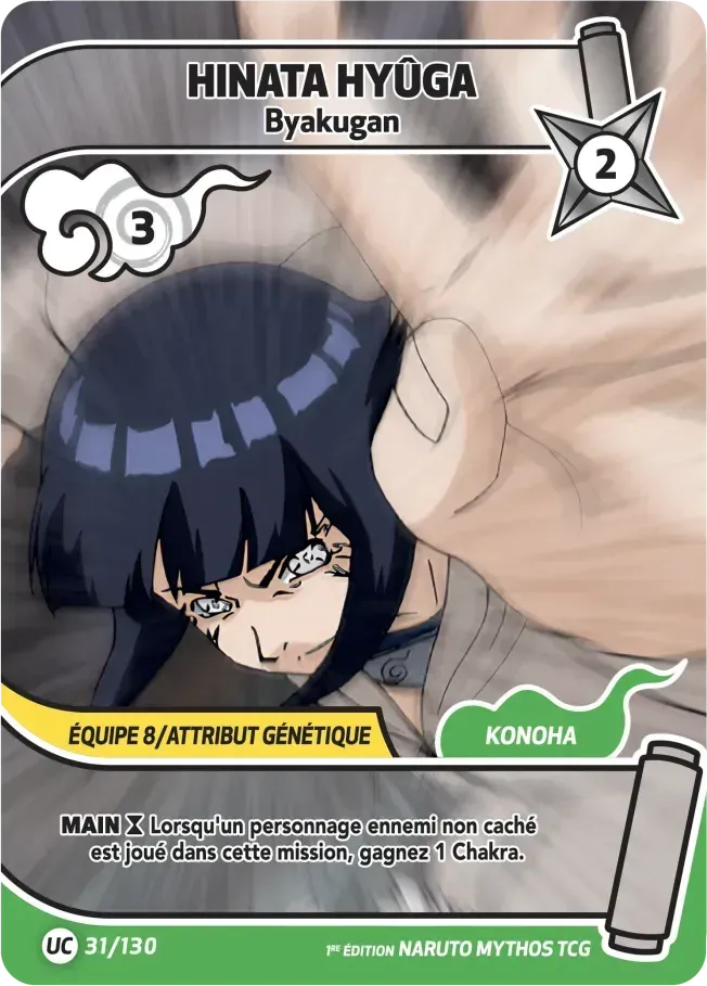 Hinata Hyûga - Byakugan — Konoha Shidō (2nd Edition) — Naruto Mythos TCG