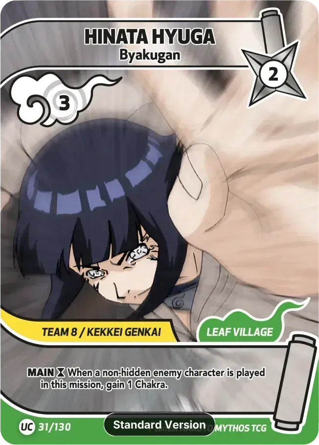 Hinata Hyuga - Byakugan — Konoha Shidō (2nd Edition) — Naruto Mythos TCG