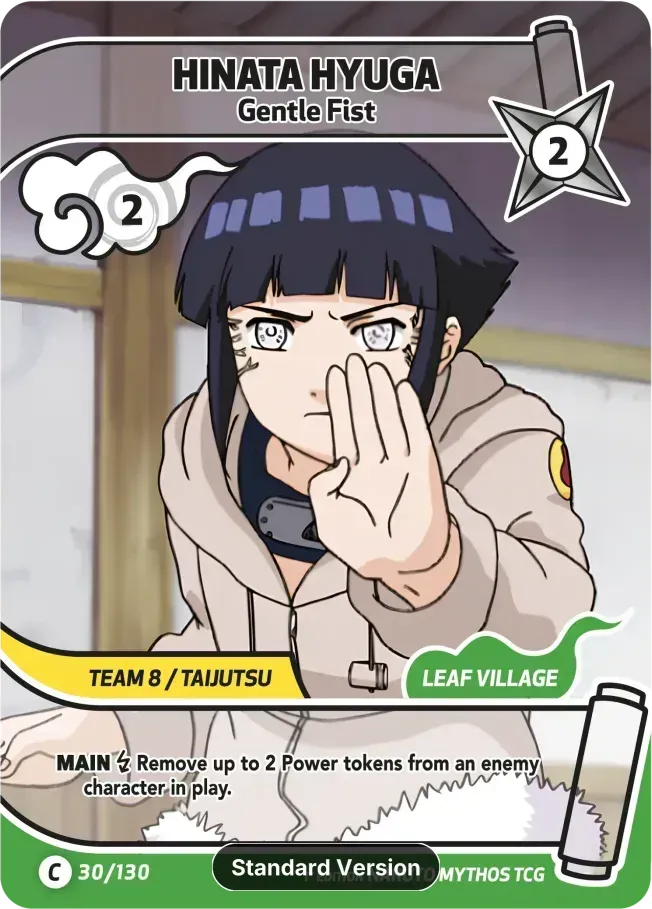 Hinata Hyuga - Gentle Fist — Konoha Shidō (2nd Edition) — Naruto Mythos TCG