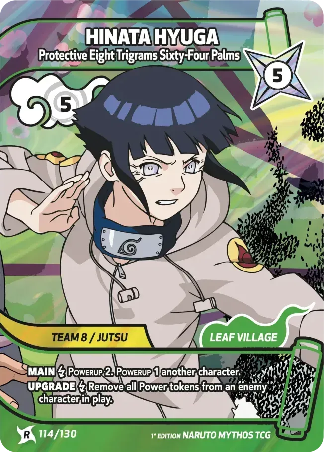 Hinata Hyûga - Le « Tourbillon Divin » du Hakke — Konoha Shidō (2nd Edition) — Naruto Mythos TCG