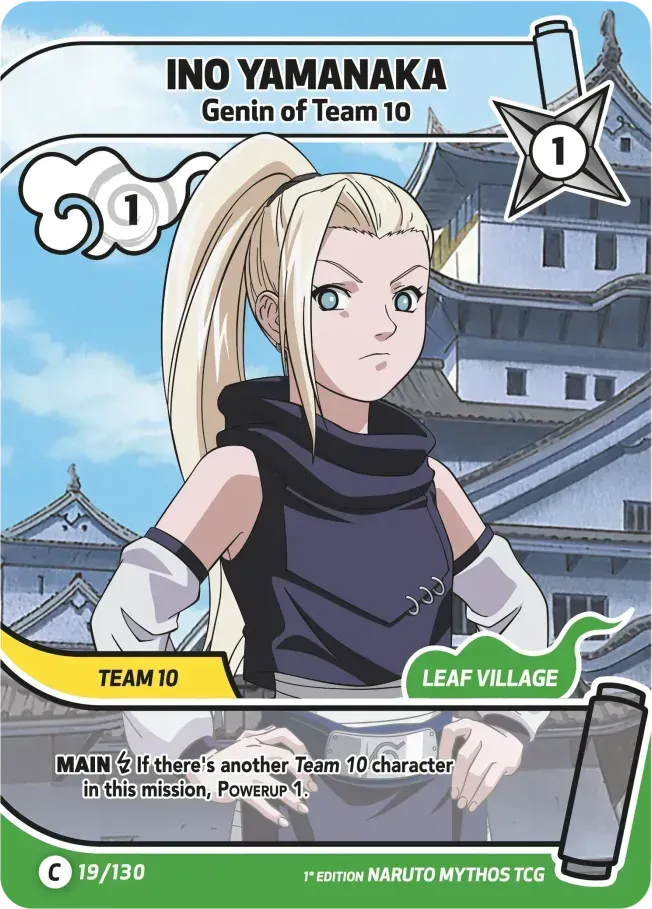 Ino Yamanaka - Genin of Team 10 — Konoha Shidō (2nd Edition) — Naruto Mythos TCG