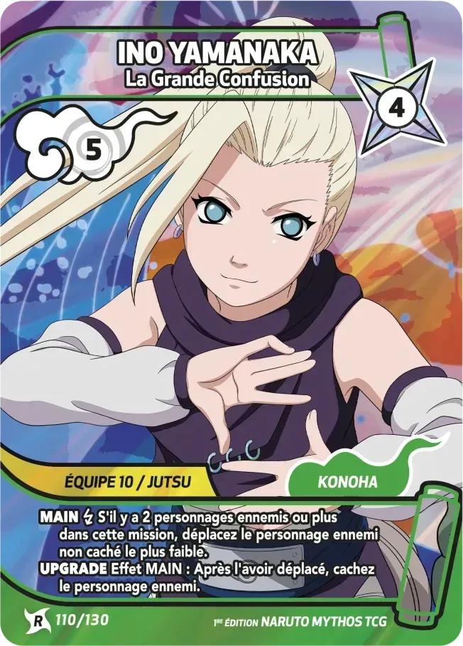 Ino Yamanaka - La Grande Confusion — Konoha Shidō (2nd Edition) — Naruto Mythos TCG