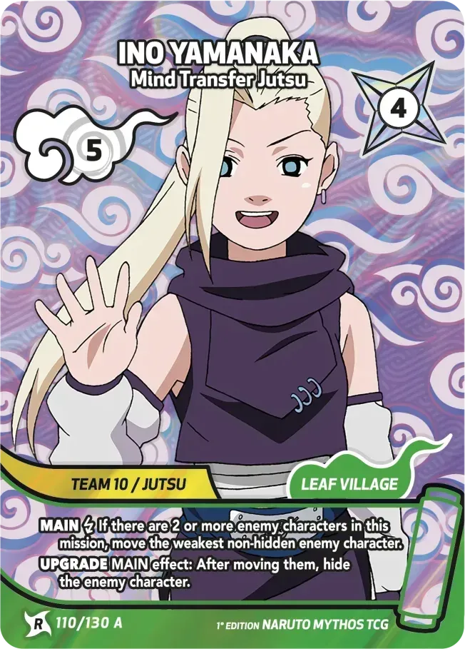 Ino Yamanaka - Mind Transfer Jutsu — Konoha Shidō (2nd Edition) — Naruto Mythos TCG
