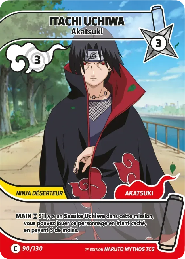 Itachi Uchiwa - Akatsuki — Konoha Shidō (2nd Edition) — Naruto Mythos TCG