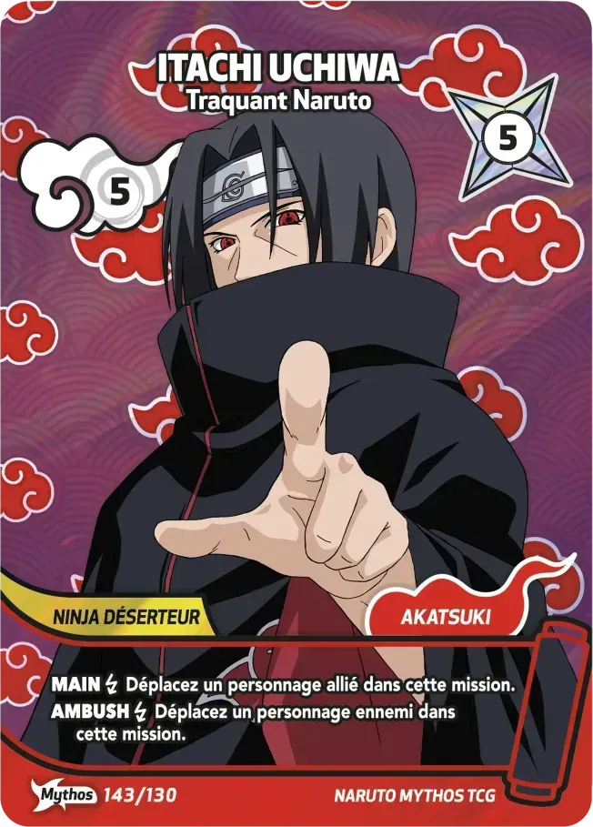 Itachi Uchiwa - Traquant Naruto — Konoha Shidō (2nd Edition) — Naruto Mythos TCG
