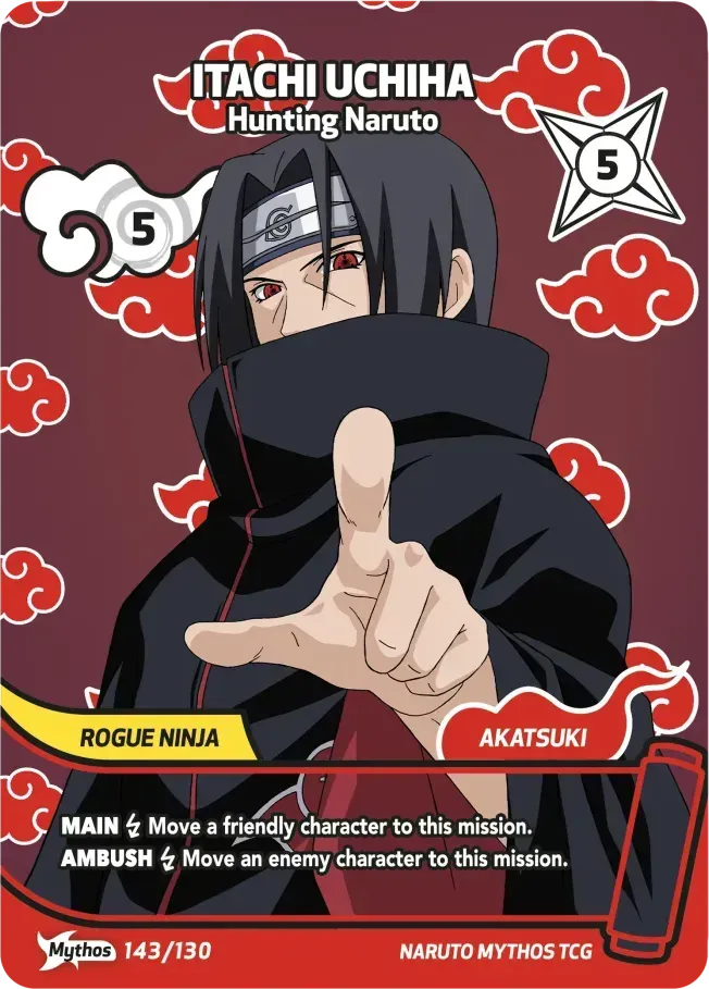 Itachi Uchiha - Hunting Naruto — Konoha Shidō (2nd Edition) — Naruto Mythos TCG