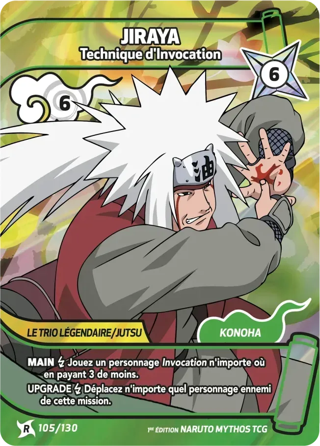 Jiraya - Technique d'Invocation — Konoha Shidō (2nd Edition) — Naruto Mythos TCG