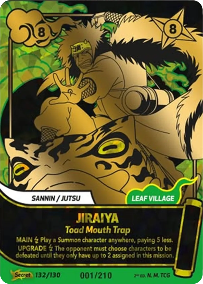Jiraiya - Toad Mouth Trap — Konoha Shidō (2nd Edition) — Naruto Mythos TCG