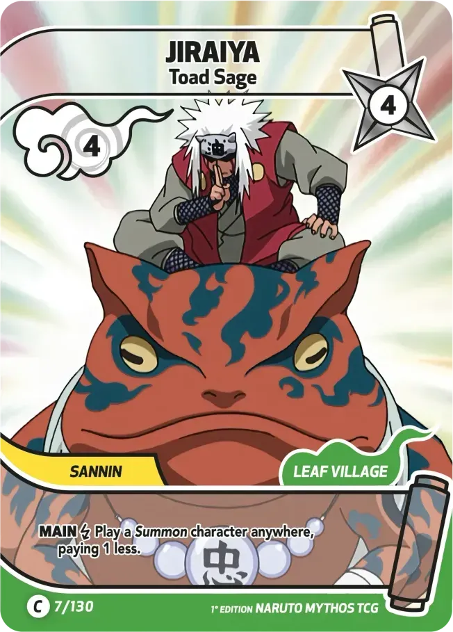 Jiraiya - Toad sage — Konoha Shidō (2nd Edition) — Naruto Mythos TCG