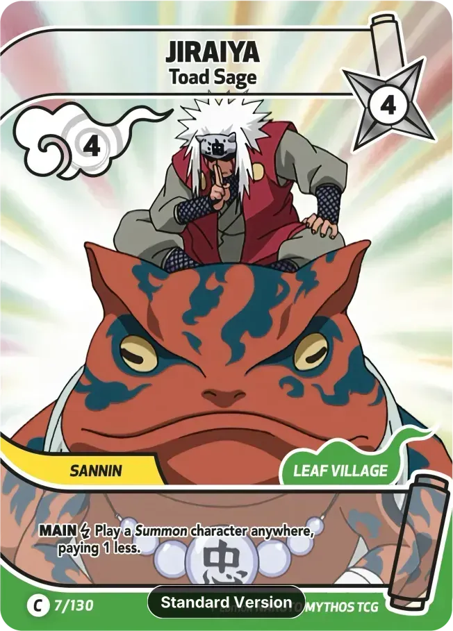 Jiraiya - Toad sage from Konoha Shidō (2nd Edition) - Naruto Mythos TCG