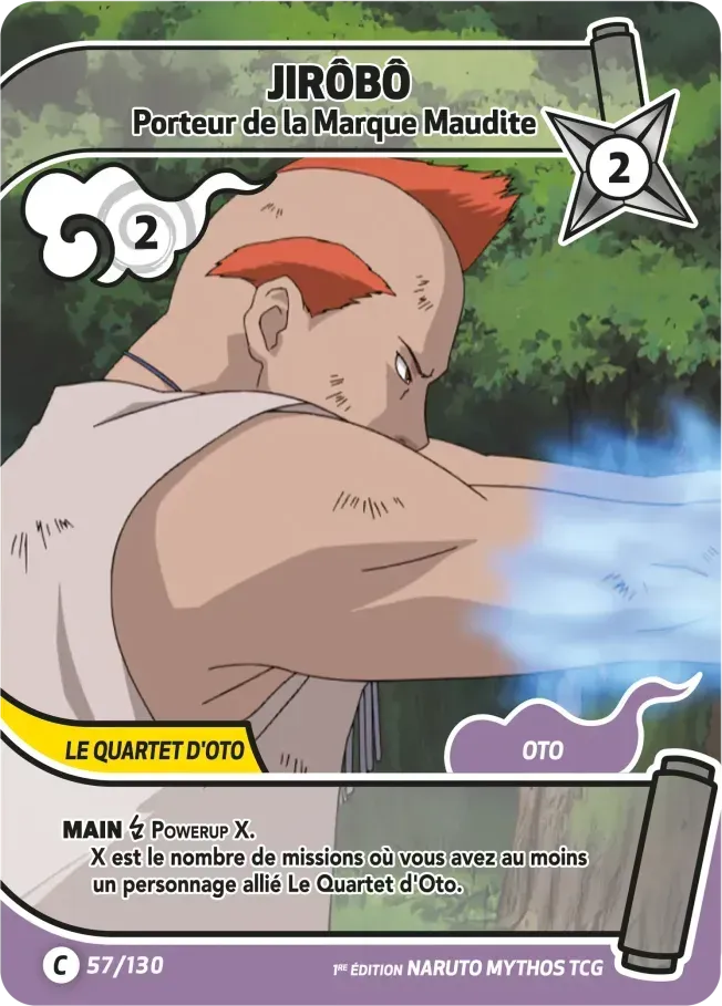 Jirôbô - Porteur de la Marque Maudite — Konoha Shidō (2nd Edition) — Naruto Mythos TCG