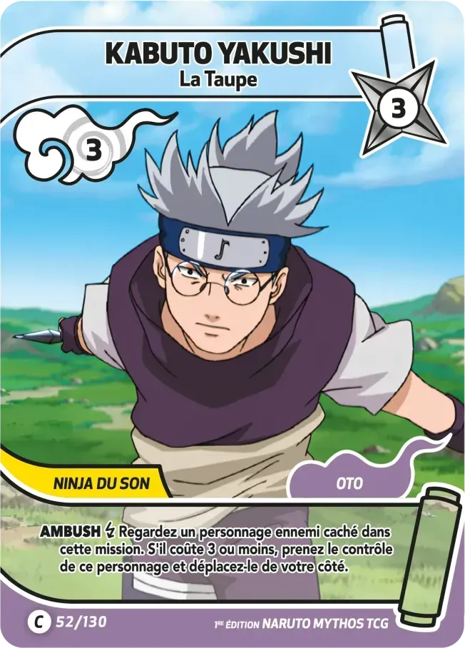 Kabuto Yakushi - La Taupe — Konoha Shidō (2nd Edition) — Naruto Mythos TCG