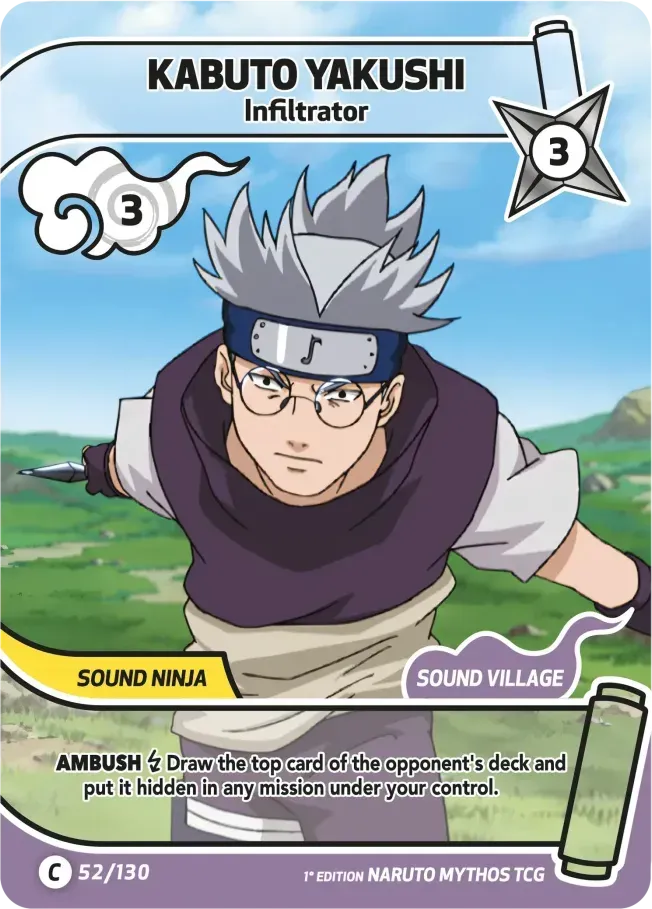 Kabuto Yakushi - Infiltrator — Konoha Shidō (2nd Edition) — Naruto Mythos TCG