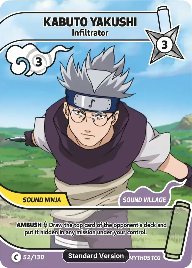 Kabuto Yakushi - Infiltrator — Konoha Shidō (2nd Edition) — Naruto Mythos TCG