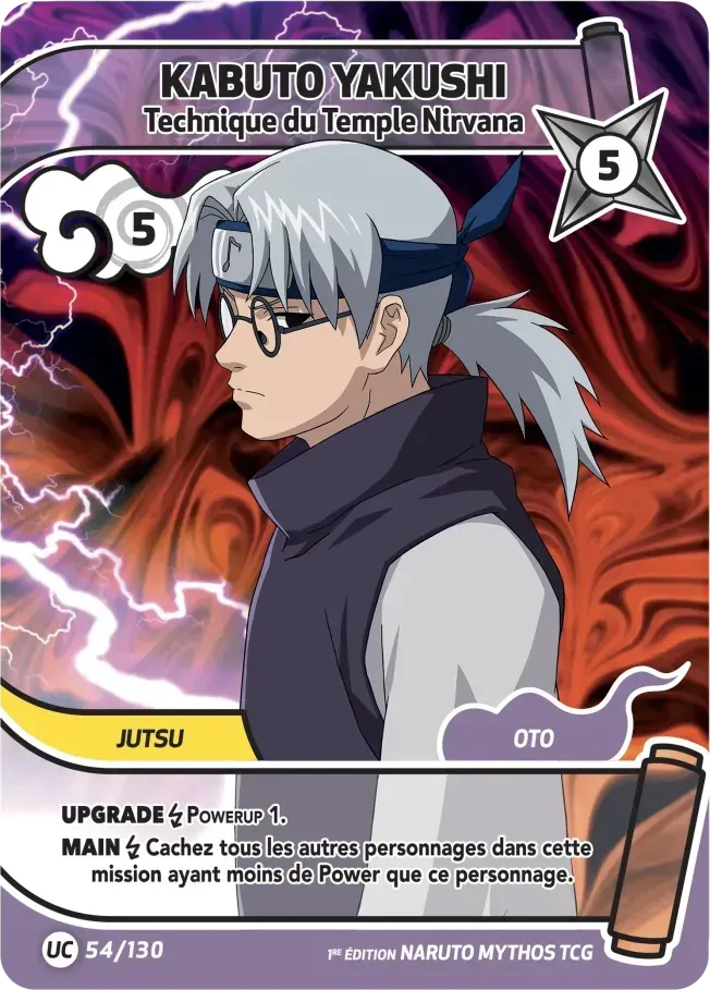 Kabuto Yakushi - Technique du Temple Nirvana — Konoha Shidō (2nd Edition) — Naruto Mythos TCG