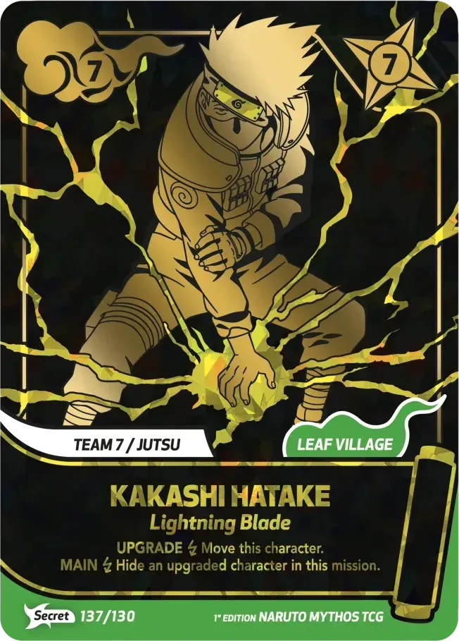 Kakashi Hatake - Lightning Blade — Konoha Shidō (2nd Edition) — Naruto Mythos TCG
