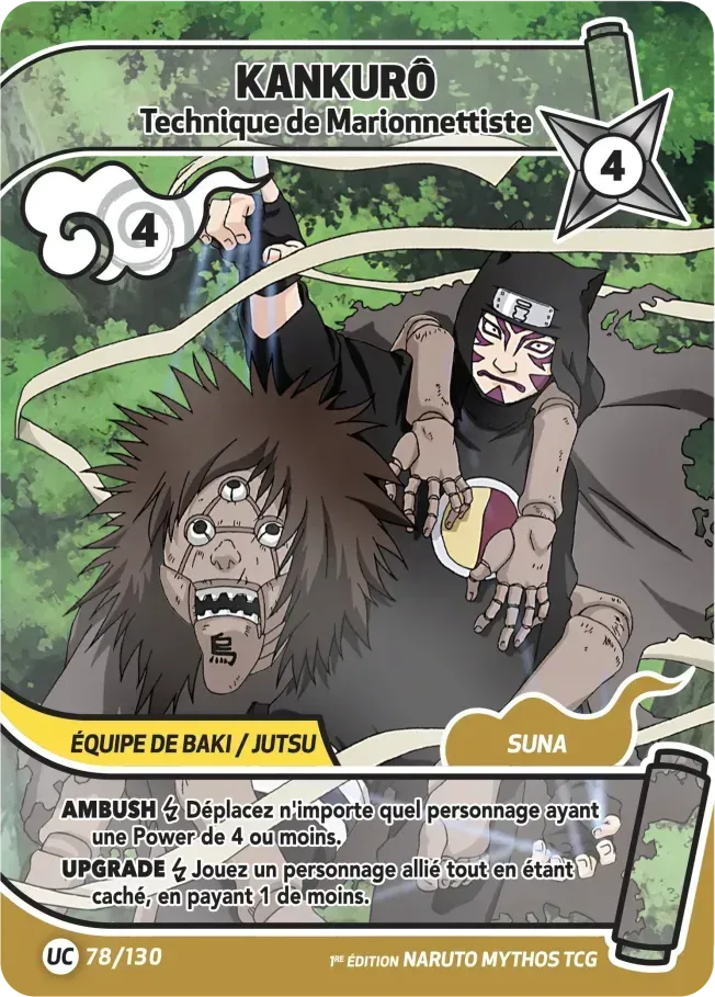Kankurô - Technique de Marionnettiste — Konoha Shidō (2nd Edition) — Naruto Mythos TCG