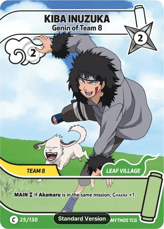 Kiba Inuzuka - Genin of Team 8 — Konoha Shidō (2nd Edition) — Naruto Mythos TCG