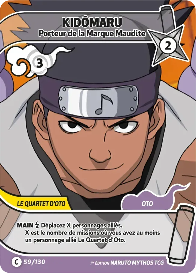 Kidômaru - Porteur de la Marque Maudite — Konoha Shidō (2nd Edition) — Naruto Mythos TCG