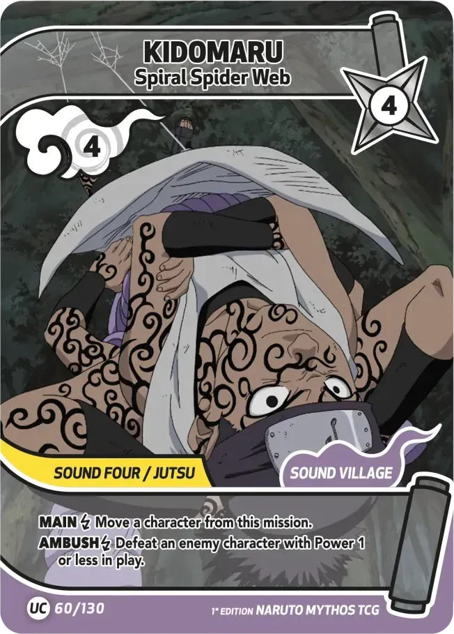 Kidomaru - Spiral Spider Web — Konoha Shidō (2nd Edition) — Naruto Mythos TCG