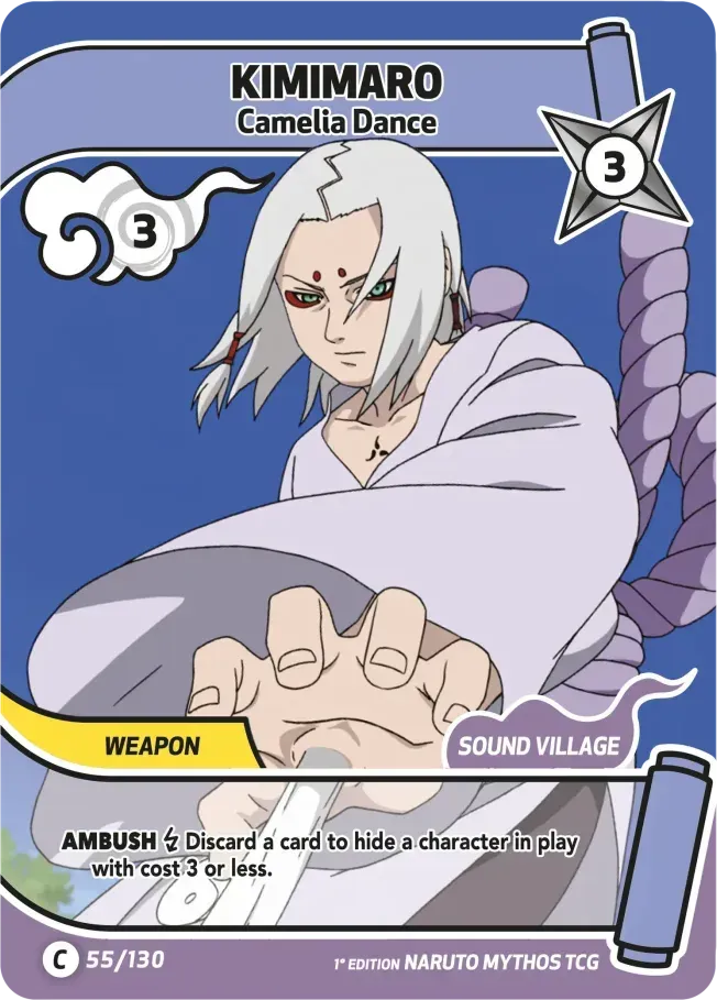 Kimimaro - Camelia Dance — Konoha Shidō (2nd Edition) — Naruto Mythos TCG