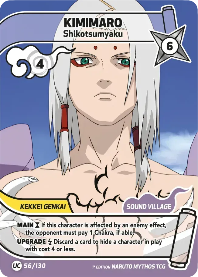 Kimimaro - Shikotsumyaku — Konoha Shidō (2nd Edition) — Naruto Mythos TCG
