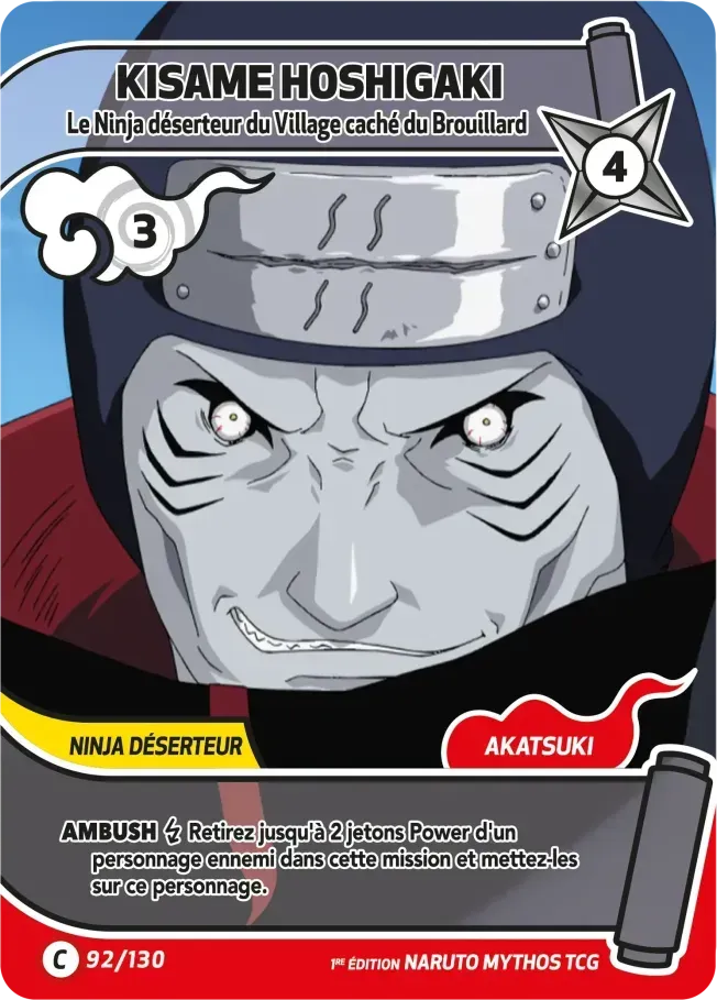 Kisame Hoshigaki - Le Ninja déserteur du Village caché du Brouillard — Konoha Shidō (2nd Edition) — Naruto Mythos TCG