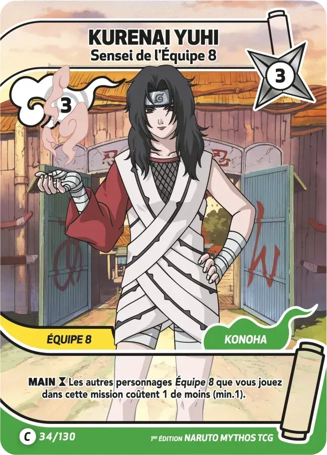 Kurenai Yuhi - Sensei de l'Équipe 8 — Konoha Shidō (2nd Edition) — Naruto Mythos TCG