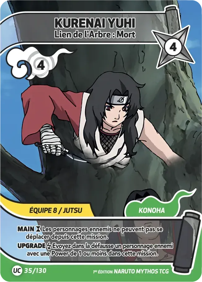 Kurenai Yuhi - Lien de l'Arbre : Mort — Konoha Shidō (2nd Edition) — Naruto Mythos TCG